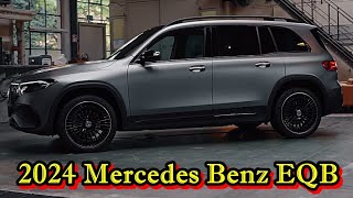 FIRST LOOK 2024 MercedesBenz EQB  electricpowered compact SUV [upl. by Suoirred]