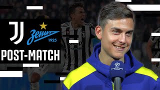 Paulo Dybala PostMatch Interview  Juventus 42 Zenit St Petersburg  UEFA Champions League [upl. by Oliva]