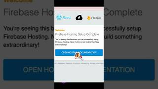 firebase hosting setup complete  firebase hosting setup complete after deploy react firebase [upl. by Vernon]