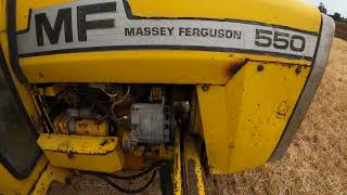 1981 Massey Ferguson 550 Industrial 25 Litre 3Cyl Diesel Tractor 47 HP [upl. by Zolner]