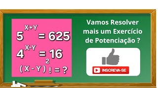 Vamos Resilver mais um Exercício de Potenciação [upl. by Sapphire]