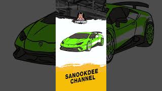 How to draw a LAMBORGHINI HURACAN PERFORMANTE drawing lambo huracan 2015 sports car [upl. by Appilihp]