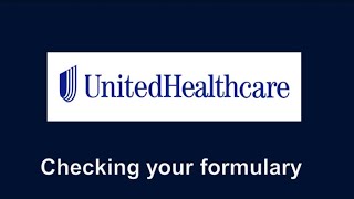 Help Checking Formulary United Healthcare [upl. by Debby]