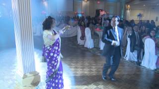 Claireport Place Banquet amp Convention Centre Wedding Reception  Indian Grooms Parents Entry Dance [upl. by Dionne]