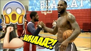 LEBRON JAMES STRETCHING  PRE GAME WARMUP [upl. by Ocsic]