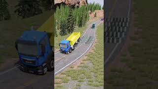 School Buses amp Trucks vs Big Speed Bumps Part27  Shorts truck [upl. by Tania171]