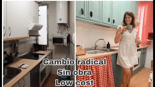 Como TRANSFORMAR TU COCINA por poco dinero sin obra  Cambio radical low cost  DIY [upl. by Emsoc]