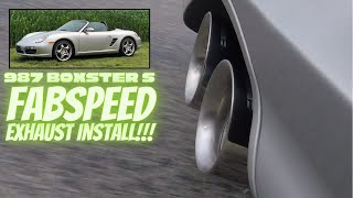 987 Boxster S Fabspeed Exhaust Install [upl. by Llenwad]