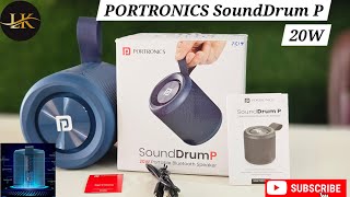 Best Bluetooth Speaker Under 2500SPLASH Proof Portronics Drum P Review [upl. by Gilcrest]