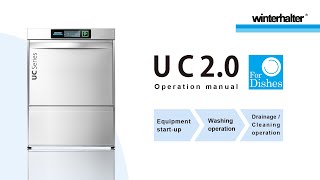 【operation manual】Dishwasher UC20 series（for dishes）｜Winterhalter [upl. by Kiele]