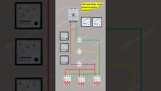 Volt meter and Amp meter wiring connection diagram  volt meter  Amp meter Electricalgenius [upl. by Akerdna]