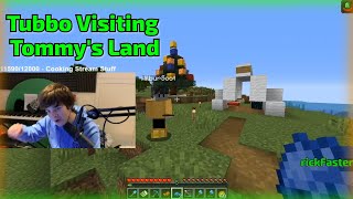 Tubbo visiting exiled Tommys Land DreamSMP [upl. by Chuipek]