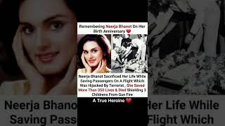 Neerja Bhanot  देश की बहादुर बेटी नीरजा भनोट CourageousNeerja [upl. by Eicirtap899]