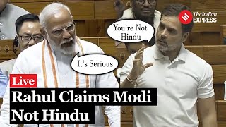 Parliament Session Ruckus Over Rahul Gandhis Speech PM Modi Attacks Rahul  Lok Sabha [upl. by Mortie]