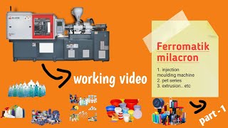 Ferromatik milacron nova servo 150 ton  Plastic injection moulding machine Video [upl. by Sol]