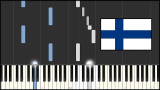 Finland National Anthem  Maamme Piano Tutorial [upl. by Pendleton24]