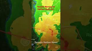 92724 TORNADO WARNING in Halifax County North Carolina [upl. by Anemix]