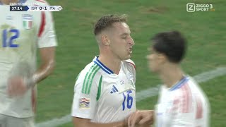 Italys Frattesi goal vs Israel  Federico Dimarco assist vs Israel  Italy vs Israel Nations league [upl. by Nnodnarb441]