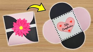 🎀MUY FÁCIL🎀Tarjeta de Feliz Cumpleaños hecho a mano 🌷 Beautiful Handmade Birthday card 🥳 [upl. by Roxanne]