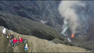 Spectacular drone footage of Dukono Volcano  Indonesia [upl. by Ade113]