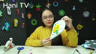 Hướng dẫn cách làm một tấm thiệp hình trái tim màu vàng đơn giản  Hani TV [upl. by Avika]