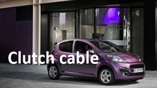 How to adjust clutch cable  Toyota Aygo Citroen C1 Peugeot 107  clutch adjustement [upl. by Ferdie]