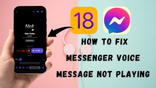 how to fix messenger voice message not playing in iPhone [upl. by Cos]