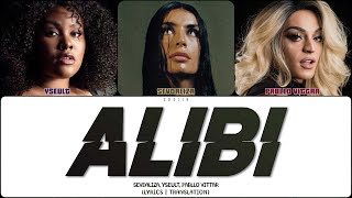 SEVDALIZA  ALIBI ft PABLLO VITTAR amp YSEULT ПЕРЕВОД  COLOR CODED LYRICS [upl. by Gonsalve]