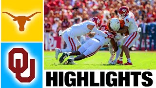 3 Texas vs Oklahoma Highlights  College Football Week 6  2023 College Football [upl. by Bride]