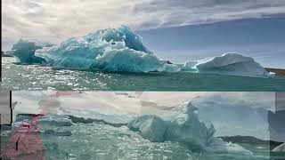 Icebergs 4AMon montage 3 Greenland [upl. by Ymrots8]