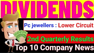 Pc Jewellers Lower Circuit 🔴 Vedanta Dividend News • Top 10 Company Update  Quarterly Result News [upl. by Claybourne]