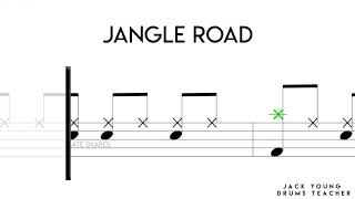 How to play Jangle Road on Drums  Rockschool Grade 1 [upl. by Veedis]