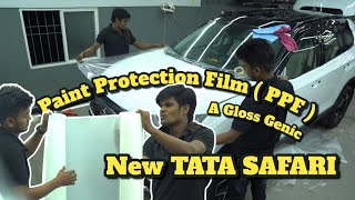 New TATA Safari Protected with A Gloss Genic Paint Protection Film l PPF l Glossgenic [upl. by Lenhard]