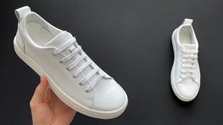 HOW TO BAR LACE YOUR SNEAKERS [upl. by Arvad427]