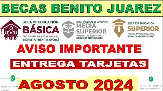 Becas Benito Juarez 2024 💳 ENTREGA TARJETAS 🚨 Revisa si tienes Cita y todo que debes de saber ANTES [upl. by Hnaht]