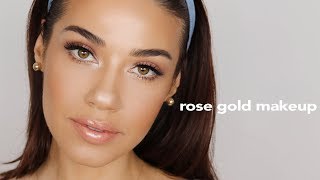 Rose Gold Everyday Makeup Tutorial  Eman [upl. by Lebama876]