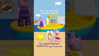 Can You Help Peppa Pack The Cookies shorts peppapig LEGODUPLO [upl. by Giamo]