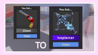 • CLOWN TO ICEPIERCER  MM2 TRADING MONTAGE  WEEK 1 • [upl. by Poppas]