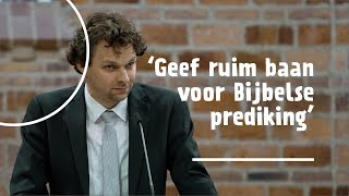 ‘Geef ruim baan voor Bijbelse prediking’  ds DHJ Folkers [upl. by Ruella]