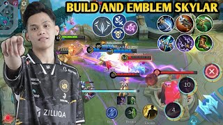 Emblem Dan Build Ixia Yang Dipake Skylar Di MPL  Mobile Legends [upl. by Tanhya825]