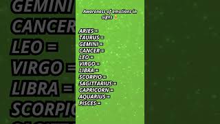 Signs Emotional Awareness shorts zodiac signs trending [upl. by Nede242]