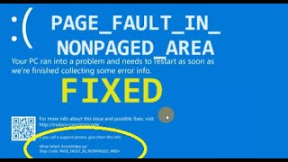 Your PC ran into problem and needs to restart PAGE FAULT IN NONPAGED AREA [upl. by Neenahs]