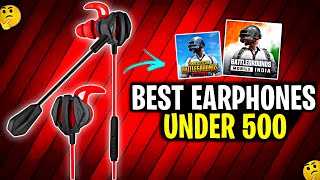 Best Gaming Earphone Under 500 For Pubg amp Bgmi In 2024  Best Gaming Earphone Under 500🔥 [upl. by Amla403]