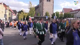 Festzug Spielmanns und Fanfarenzüge 75 Warburger Oktoberwoche 2024 [upl. by Ihana]