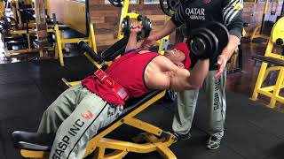 Hidetada Yamagishis 2018 Arnold Classic Preparation CHEST TRAINING [upl. by Veats]