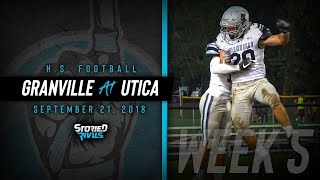 HS Football  Granville at Utica 92118 [upl. by Allister]