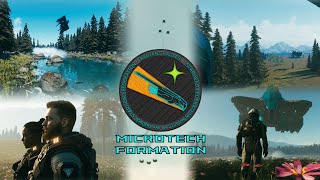 STARHEAD FEDERATION Kunstflugstaffel quotRADIANT EAGLES  MICROTECH FORMATIONquot Star Citizen Gameplay [upl. by Kerianne99]