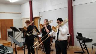 Evan Playing the Trombone Trio in Nevada [upl. by Thomasa]