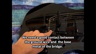 Fixing guitar ground noise problems on an Ibanez  Easy fix [upl. by Nairad740]