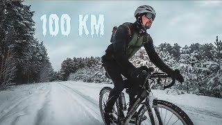 Pierwsze zimowe 100km w 2024 ❄️🚴🏼 [upl. by Hound267]